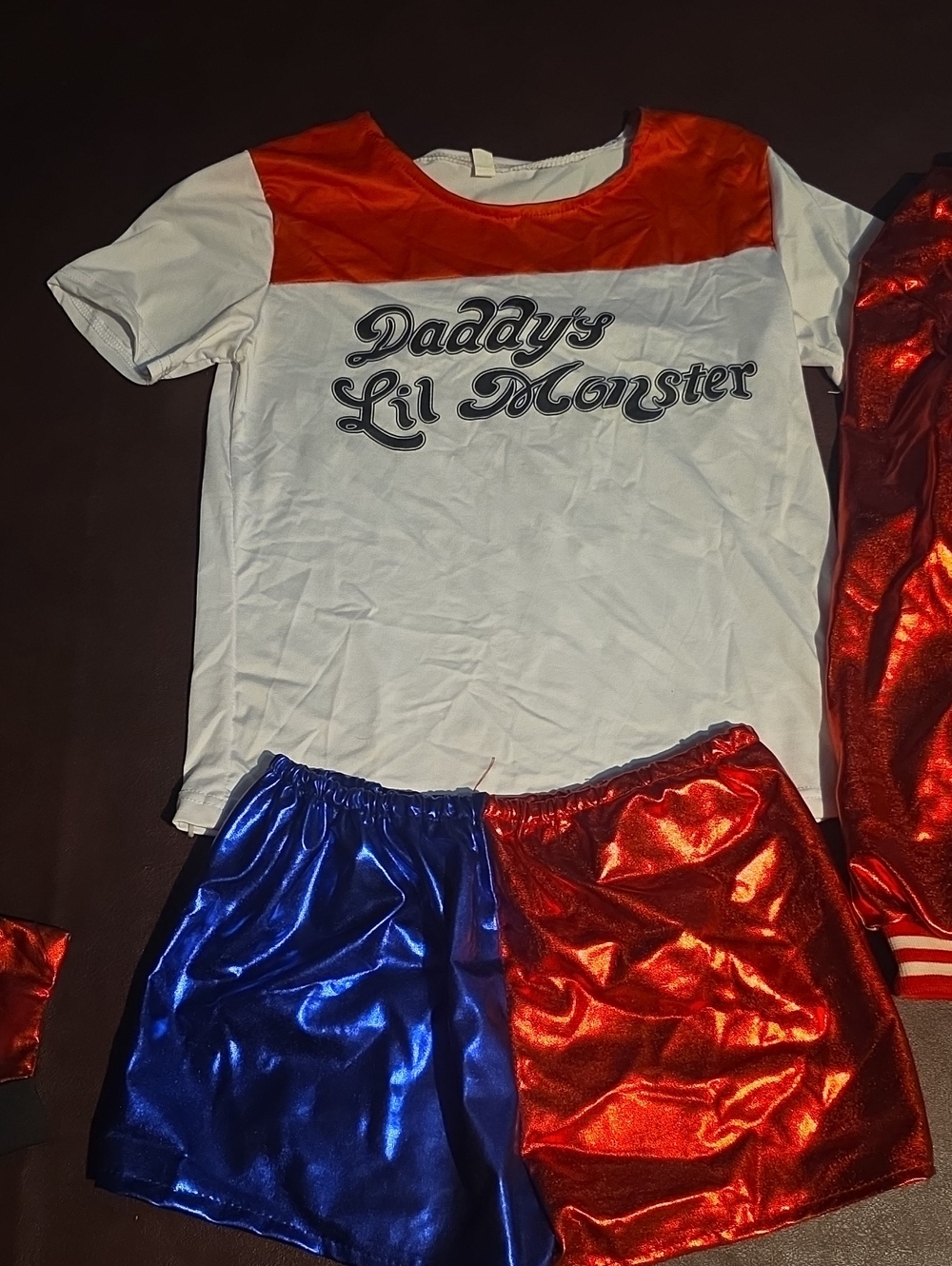 Spirit Daddy's Lil Monster Costume Set - White, Red & Blue